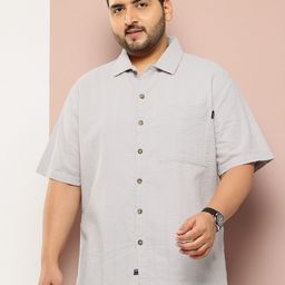 Thomas Scott Men Plus Size Premium Textured Casual Shirt-image-48