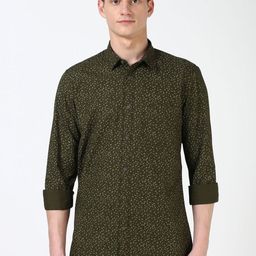 Peter England Casuals Men Slim Fit Floral Opaque Printed Casual Shirt-image-82
