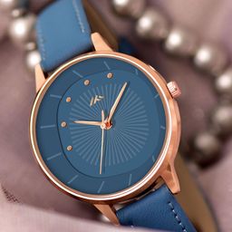ON TIME OCTUS Women Brass Dial & Bracelet Style Straps Analogue Watch MT-575 BLUE-image-40