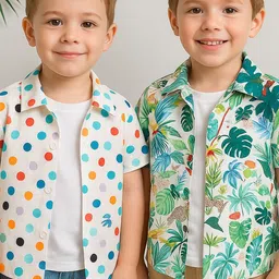 SHREE VANKIYA HANUMANJI FASHION Kids-Unisex Cotton Casual Shirts-picture-15