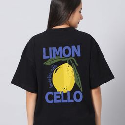 Besick Women Graphic Printed Round Neck Cotton Oversized T-shirt-image-68