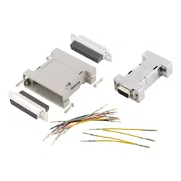 MH CONNECTORS D-SUB ADAPTOR, 25POS, PLUG-RCPT, PLASTIC, GA2525MFLGK-RC-21