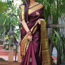 all about you Woven Design Pure Silk Banarasi Saree-image-78