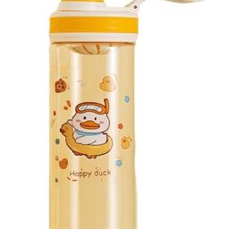 FunBlast BPA Free Anti-Leak Cartoon Print Water Bottle Beige - 550 ML-image-17