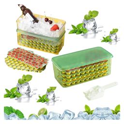 FunBlast Silicone Ice Tray with 1 Ice Box - Green-12