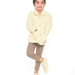 Mi Arcus Full Sleeves Fur Lined Jacket Cream-picture-18