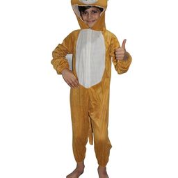 Kaku Fancy Dresses Monkey Animal Theme Costume Set - Brown-image-98