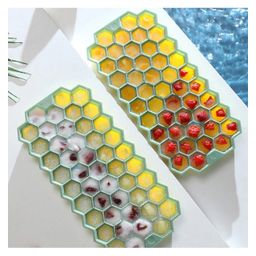 FunBlast Silicone Ice Tray with 1 Ice Box - Green image 2