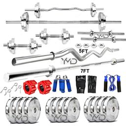 YMD Set Of 35 Rods & Plates Home Gym Combo-42