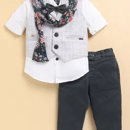 LITTLE COLLARS Boys Striped Tunic with Trousers-image-9