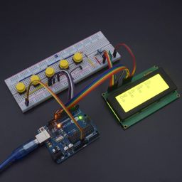 Make a Smart Electronic Voting Machine using push button with 20*4 LCD display & Arduino uno - KT578Make a Smart Electronic Voting Machine using push button with 20*4 LCD display & Arduino uno - KT578 image 1