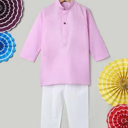 BownBee Boys Regular Pure Cotton Kurta with Pyjamas & With Dupatta-3