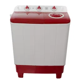 DMR Twin Tub Semi Automatic Washing Machine with 5 Kg Spin Capacity White and Red, DMR 65-2008TT-44