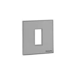 Philips 1 Module Grid and Cover Mirror Glaze Grey, 913713947501-16