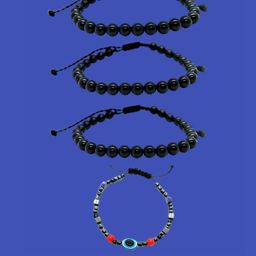 Dynamic Retail Global Unisex 4 Pieces Beaded Wraparound Bracelets-image-32