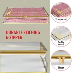 Ajabh Beige & Transparent 2 Pieces Regular Multi-Utility Organisers image 3