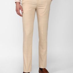 Van Heusen Men Checked Slim Fit Trousers-picture-20