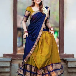 MANMOHITSAREE Woven Design Ready To Wear Lehenga & Blouse With Dupatta-picture-47