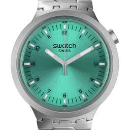 Swatch Aqua Shimmer Unisex Stainless Steel Bracelet Style Straps Analogue Watch SB07S100G-picture-45
