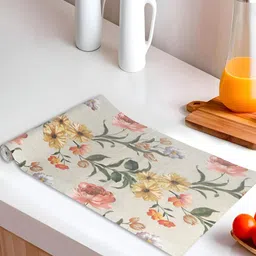 LooMantha Beige Set of 1 Water Resistant Shelf Liner Organisers-39