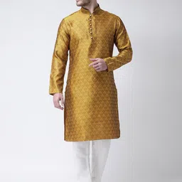 SG LEMAN Men Regular Raw Silk Kurta with Pyjamas-44