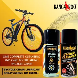 Kangaroo 150 ml Each Bicycle Chain Lube and Chain Cleaner For All Weather Conditions (Pack of 2) image 3