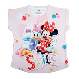 Disney by Wear Your Mind Girls Pink & White Printed Top-image-99