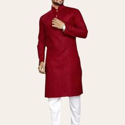 AWM Men Cotton Solid Straight Kurta-image-51