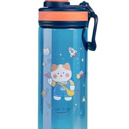 FunBlast BPA Free Anti-Leak Cartoon Print Water Bottle Blue - 550 ML-image-84
