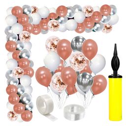 Zyozi Latex Birthday Balloons Decor with Pump Multicolour - Pack of 113-image-92