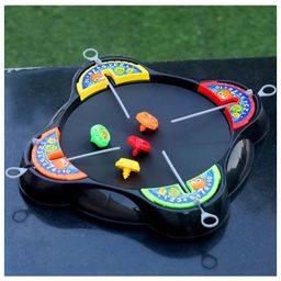 Urbane Chic Bay blade Toy table Top Battle Arena Stadium Set- 4 player - Black-16