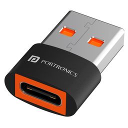 Portronics Bridge X USB 3.0 Type C Female to USB Male OTG Adapter, 5Gbps High Speed Data Transfer, Fast Charging, Compatible with Laptops, Tablets, Smartphone, Chargers & More Devices(Black)-4
