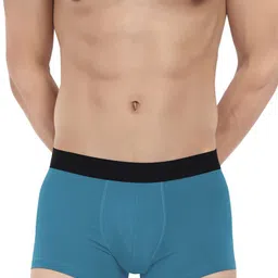 LOGGERHEAD Pack Of 2 Cotton Long Trunks LHFT004-Aqua-Black image 2