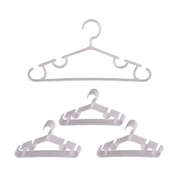 Aura Pack Of 30 White Single Tier Bar Hangers-19