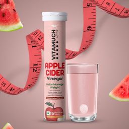 Vitamuch Set Of 6 Apple Cider Vinegar Tablets - Watermelon Flavour - 15 Tablet Each-12