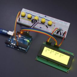 Make a Smart Electronic Voting Machine using push button with 20*4 LCD display & Arduino uno - KT578Make a Smart Electronic Voting Machine using push button with 20*4 LCD display & Arduino uno - KT578 image 3