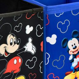 Kuber Industries Set Of 4 Disney Printed Foldable Storage Boxes With Handles image 4