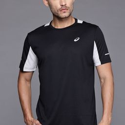 ASICS Solid Round Neck T-shirt-image-9