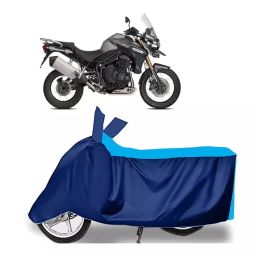Auto Pearl Two Wheeler Cover for Triumph Tiger 800 - Cyan, Blue-image-52