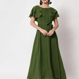 ANGOORI FASHION Flared Sleeve Maxi Dress-image-41