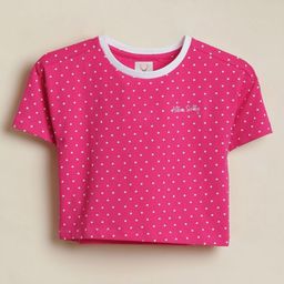 Allen Solly Junior Girls Dots Printed Pure Cotton T-shirt-picture-18