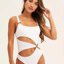 FIESTA RESORTWEAR Shoulder Straps Cut Out Detail Swimming Dress-picture-25