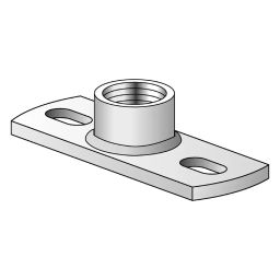 Hilti Fixed Point Base Plate 19 mm (3/4 inch) Thread Connection, 246919 (Pack of 10)-picture-1