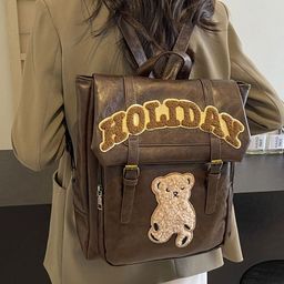 LULU & SKY Women Applique Buckle Backpack-picture-44