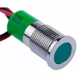 RS PRO Green Panel Mount Indicator 24V DC, Mounting Hole Size 14 mm, Termination Type Lead Wires, IP Rating IP67, Model No 7038948 image 4