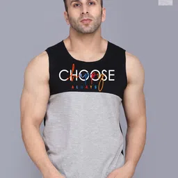SLOWLORIS Pack Of 2 Colourblocked Gym Vests VSL26 CMB(CHS BLACKGREY)(FRD BLACKGREY)-picture-21