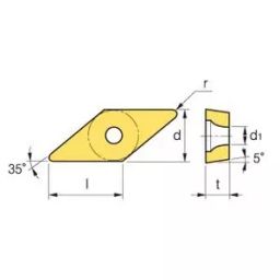 KOERLOY Turning Insert VBMT110304-HMP Grade NC3220-image-29