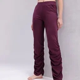 HRX by Hrithik Roshan Women Ruched Rapid-Dry Yoga Track Pants-picture-47