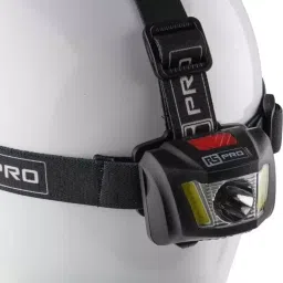 RS PRO LED Head Torch 300 lm ABS Black, 1766031-15