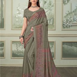DURGA EMPORIO Embellished Pure Crepe Saree-picture-39